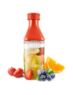 Botella de Agua Evron 621ml con Infusor de Frutas Naranja