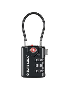 Candado de Combinación Sure Lock TSA 21105P Negro 1 Paquete