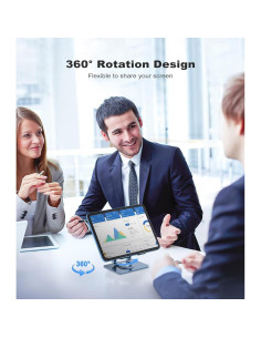 Soporte para Tableta JOIOT ST02 Ajustable 360 Azul 2