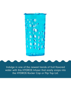 Infusor de Frutas Hydros Azul para Botellas y Jarras 2