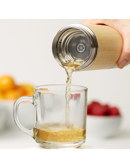 Taza de Viaje de Bambú Aislada Sacred Lotus Love 1L