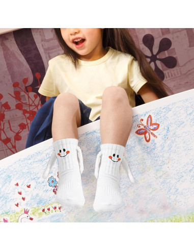 Calcetines Magnéticos XIHIRCD para Niños 2 Pares Divertidos
