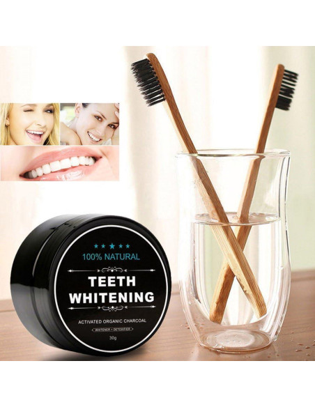 Paquete de 2 Polvos Blanqueadores de Dientes YALFEN 30g