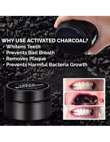 Paquete de 2 Polvos Blanqueadores de Dientes YALFEN 30g