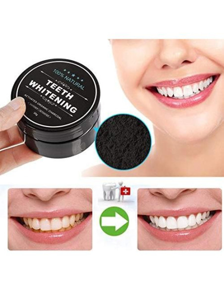 Paquete de 2 Polvos Blanqueadores de Dientes YALFEN 30g