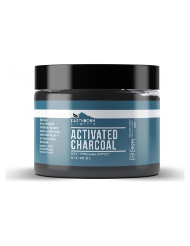 Carbón Activado Earthborn Elements 85 g - Blanqueamiento Dental Vegano