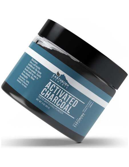 Carbón Activado Earthborn Elements 85 g - Blanqueamiento Dental Vegano