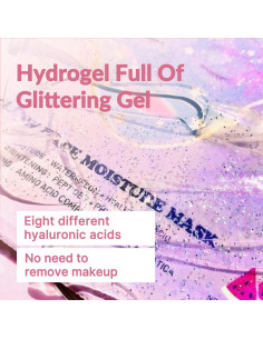 Máscara Hidratante Facial Glow Face - Hidrogel Vegano Coreano 10 Unidades 2