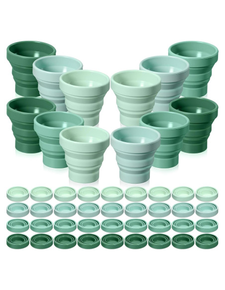 48 Tazas de Silicona Plegables Funnymoom para Camping 150 ml