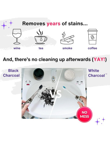 Polvo Blanqueador Dental Carbón Blanco Divine White 30g