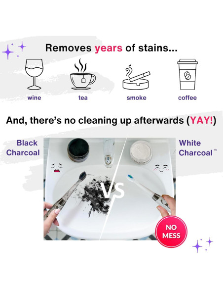 Polvo Blanqueador Dental Carbón Blanco Divine White 30g