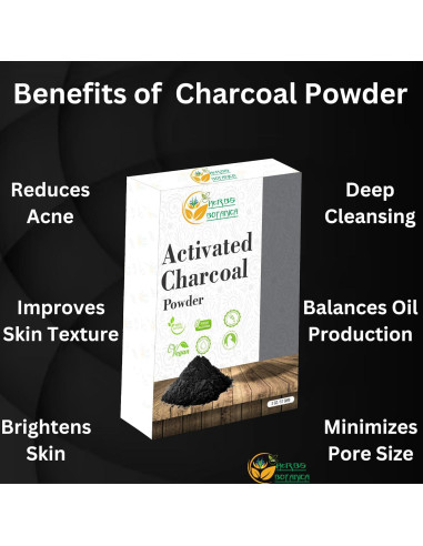 Polvo de Carbón Activado 100% Grado Alimenticio 99.22 g
