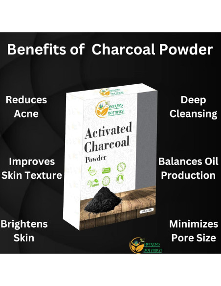 Polvo de Carbón Activado 100% Grado Alimenticio 99.22 g