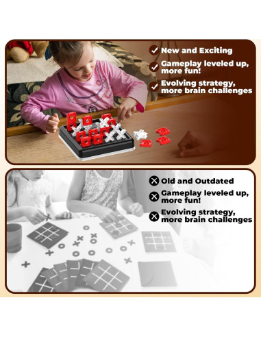 Juego de Mesa 3D Tres en Raya Epstur - Viaje y Diversión