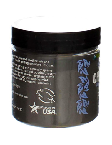 Polvo Dental Blanqueador beMndful 77g Carbón Activado Menta