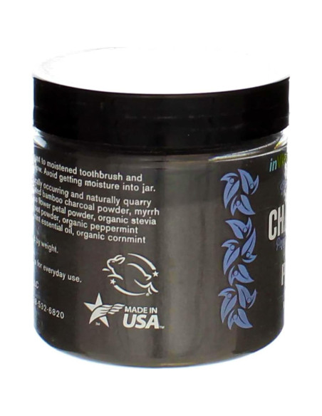 Polvo Dental Blanqueador beMndful 77g Carbón Activado Menta