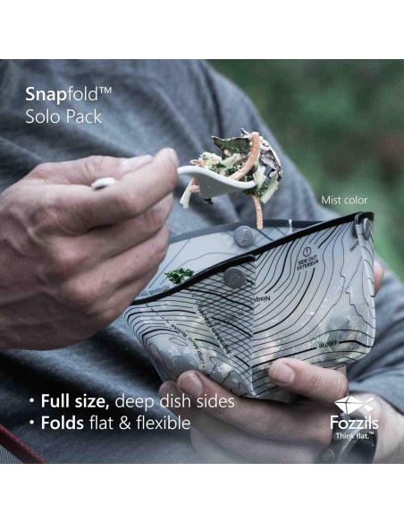 Fozzils Solo Pack - Taza, Cuenco y Plato Reutilizables