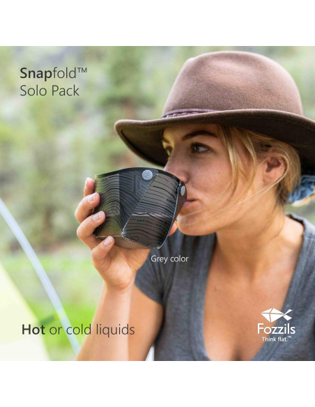 Fozzils Solo Pack - Taza, Cuenco y Plato Reutilizables