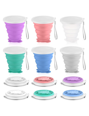 Taza Plegable de Silicona Umigy 320 ml - 6 Colores para Viaje
