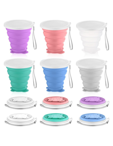 Taza Plegable de Silicona Umigy 320 ml - 6 Colores para Viaje