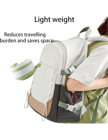 Juego de 2 Tazas Plegables de Silicona XINYIDAO 350ml Amarillo Verde