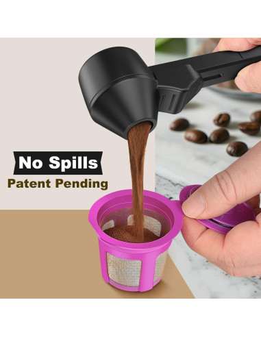 Cucharón con embudo Lov Sprout para café K reutilizables 30ml