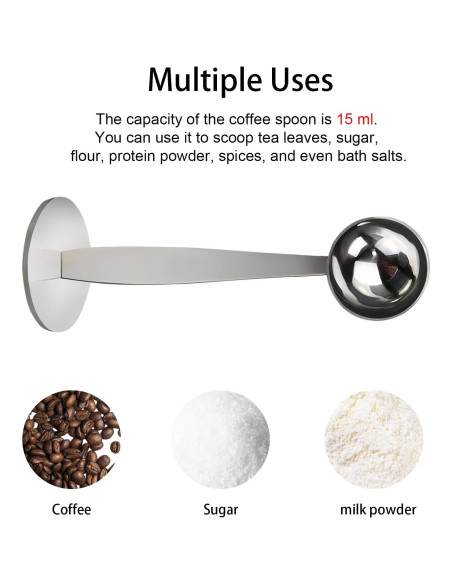 Cucharón 2-en-1 SPNKMJUJ Acero Inoxidable 304 15ml