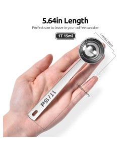 Cucharón Medidor U-Taste Acero Inoxidable 15ml 10.9cm 2