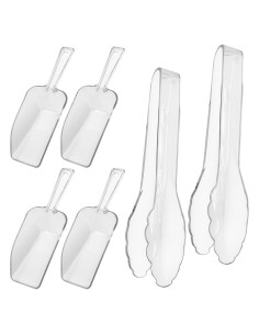 Set 6 Piezas Cucharones y Pinzas Transparentes findTop