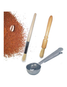 Juego de 2 Cepillos de Café Alovexiong con Clip para Cuchara