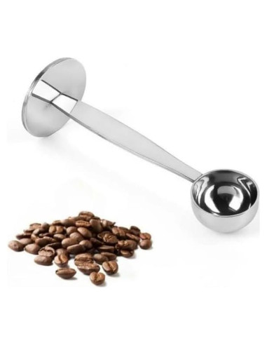 Cucharada y Prensador de Café 2 en 1 Jowxsx Acero Inoxidable