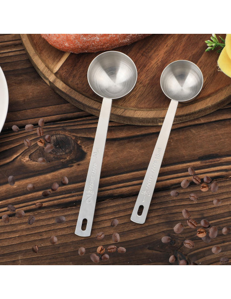 Cucharas Medidoras de Acero Inoxidable Gosknor 15ml y 30ml
