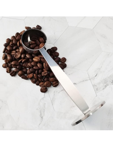 Cucharada y Prensador de Café 2 en 1 Jowxsx Acero Inoxidable