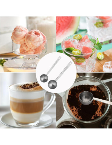 Cucharas Medidoras de Acero Inoxidable Gosknor 15ml y 30ml