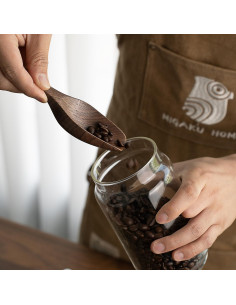 Cucharón de Madera de Nogal Negro 15ml para Café y Té 2