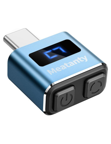 Mouse Jiggler Meatanty USB C Indetectable Azul con LED