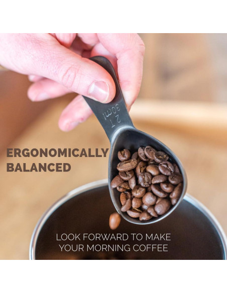 Cucharada de Café Planetary Design 30 ml Acero Inoxidable Negro