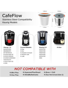 Tazas K Reutilizables NOALTO de Acero Inoxidable - 2 Paquetes 2