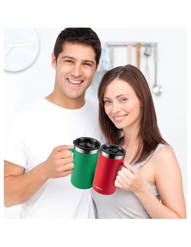 Taza de Café Aislada KXIAOCHEN 20oz Acero Inoxidable Azul