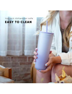 Vaso Reutilizable Simple Modern 24oz Negro Medianoche BPA Free 2