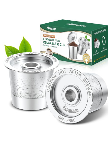 Cápsulas de Café Reutilizables K CAPMESSO para Keurig 1.0 - 2 Unidades
