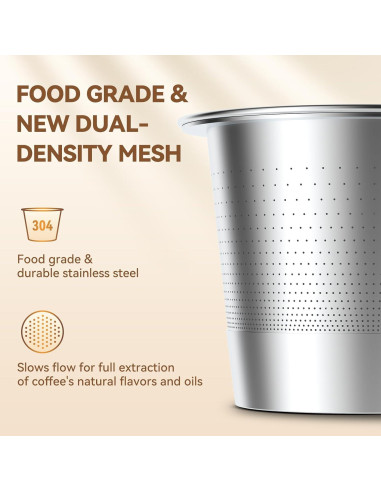 Cápsulas de Café Reutilizables K CAPMESSO para Keurig 1.0 - 2 Unidades