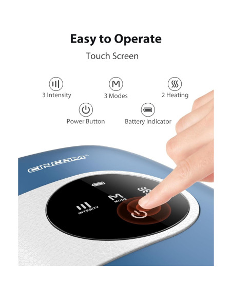 Masajeador de Mano CINCOM Inalámbrico con Calor y Compresión