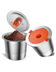 Tazas K Reutilizables RETHONE Acero Inoxidable 2 Unidades