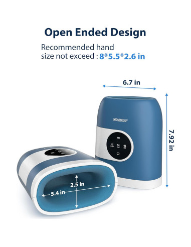 Masajeador de Mano CINCOM Inalámbrico con Calor y Compresión