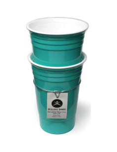 Vasos Reutilizables Rolling Sands 473ml Aqua - Paquete de 2 2
