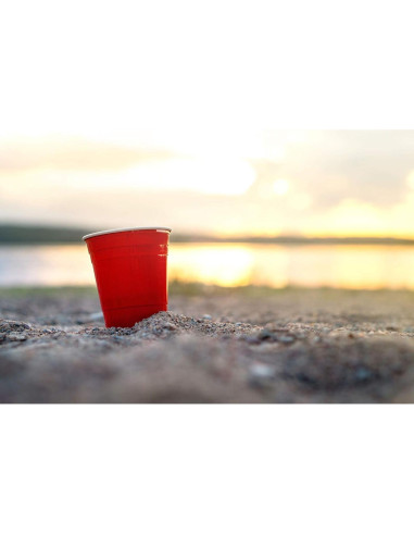 Vasos Reutilizables Rolling Sands 473ml Aqua - Paquete de 2