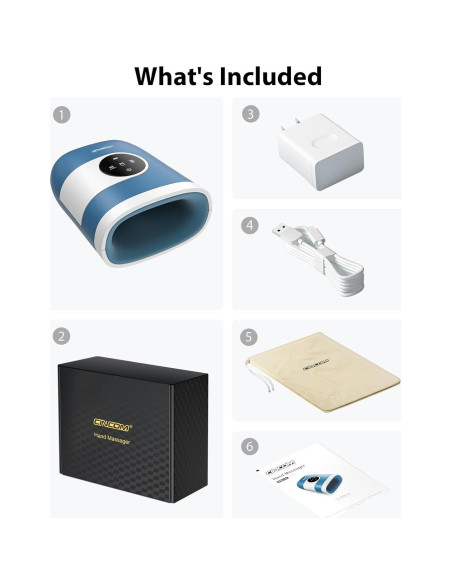 Masajeador de Mano CINCOM Inalámbrico con Calor y Compresión