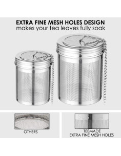 Infusores de Té TEEMADE Acero Inoxidable 304 - 2 Tamaños 2