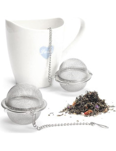 Set de 3 Infusores de Té de Malla Acero Inoxidable YITOO 2